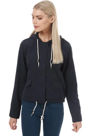 ONLY Womens Skylar Hooded Spring Jacket in Navy - material_polyester - Size 8 UK