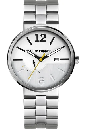 Hush Puppies : Orbz Mens White Watch - Stainless Steel - One Size