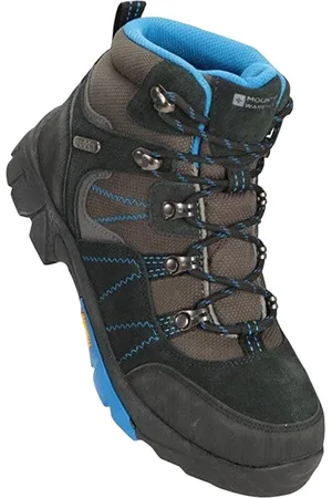Mountain Warehouse Childrens Unisex Childrens/Kids Edinburgh Waterproof Suede Walking Boots (Blue/Brown/Black) - - Size UK 4