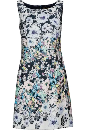 Conquista Womens Floral Empire Line Dress - Cotton - Size EU 42 (Womens)