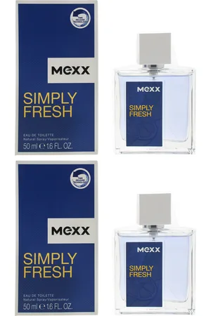Mexx Mens Simply Fresh Eau De Toilette 50ml x 2 - - One Size