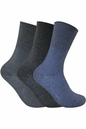 Sock Snob Womens 3 Pack Ladies Non Elastic Thermal Diabetic Socks for Poor Circulation - Cotton - Size UK 4-6.5