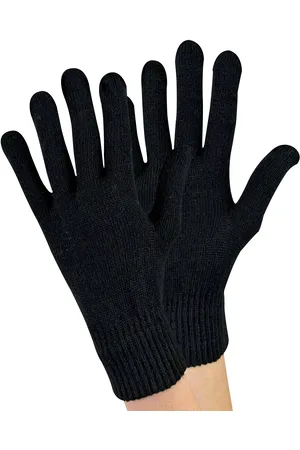 Sock Snob Ladies / Womens Knitted Magic Thermal Wool Gloves for Cold Weather - Spandex - One Size