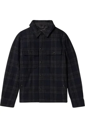 Belstaff Mens Dark Ink Longford Overshirt Navy Jacket Wool - Size 5XL