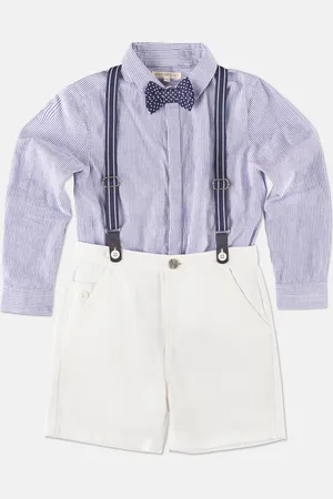 Angel & Rocket Boys Bentley Smart Shirt & Short Set - - Size 13Y
