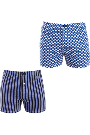 Abanderado Mens Pack-2 Essential Boxers with elastic band A0100 men - - Size Large