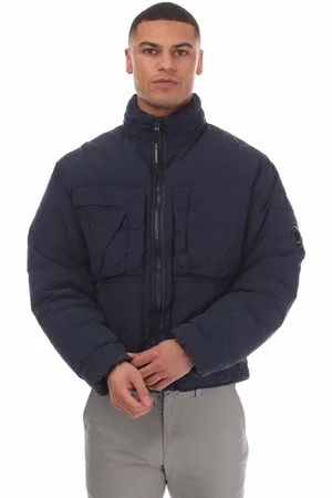 C.P. Company Mens Chrome-R Down Jacket in Dark - Size X-Small