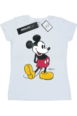 Disney Womens/Ladies Mickey Mouse Classic Kick Cotton T-Shirt - Size Medium