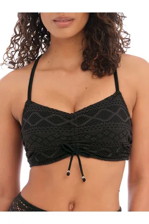 Freya Womens Ladies Crochet Design Sundance Bralette Bikini Top - , Size: 32E Nylon - Size 32E