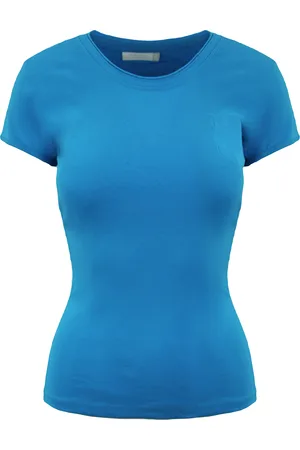 Champion Plain Womens T-Shirt Cotton - Size Large