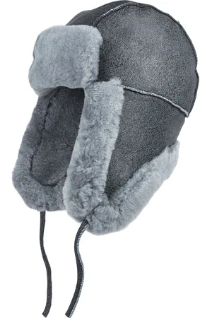Infinity Mens RAF Aviator Suede Sheepskin B-55 Trapper Hat Winter Warm Navigator Hat - Size Medium