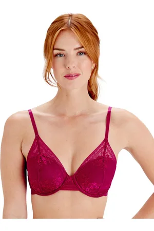 Pretty Polly Womens Botanical Lace High Apex Bra - Fuchsia - - Size 38D