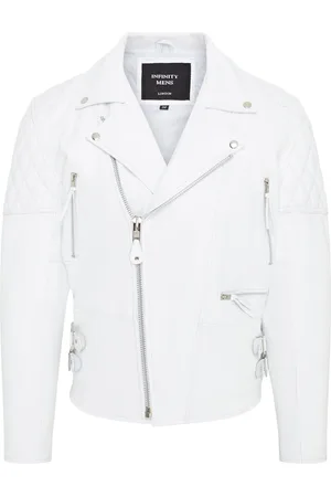 Infinity Mens Cowhide Brando Biker Jacket - Garland - - Size Medium