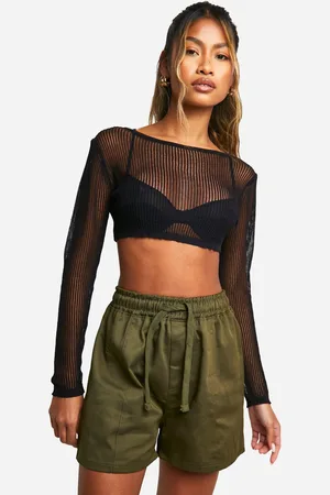 Boohoo Womens Basic Cargo Shorts - - Size 6 UK