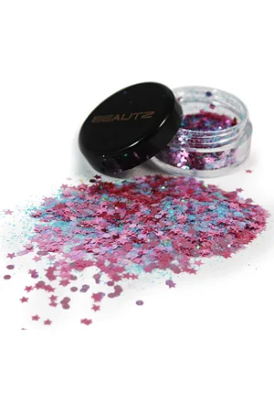 Aquarius Womens Beautz Chunky Glitter 10ml pot with 5-gram Fairy - - One Size