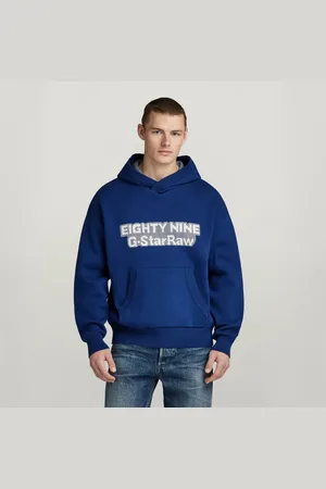 G-Star Mens G-Star RAW Graphic Loose Knitted Hoodie - Cotton - Size X-Large