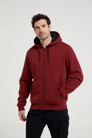 Mountain Warehouse Mens Dalton Borg Lined Full Zip Hoodie - Size 2XS