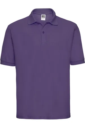Russell Athletic Mens Polycotton Pique Polo Shirt - Size Small