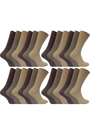 Sock Snob 24 Pairs Multipack Mens Ultimate Comfort 100% Cotton Socks - - Size UK 12-14