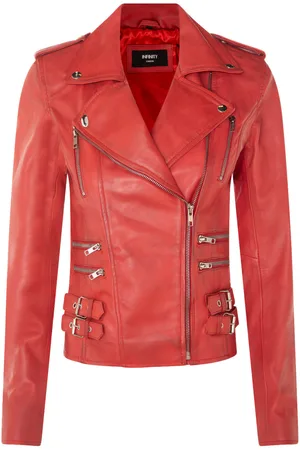 Infinity Womens Brando Biker Jacket-Loddon - Lamb Leather - Size 24 UK