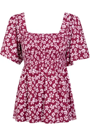 Mountain Warehouse Womens/Ladies Hydra Floral Shirred Top - Size 16 UK