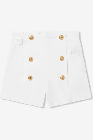 Balmain Girls Button Front Shorts in - Size 4Y