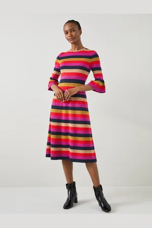 LK Bennett Womens Alice P Dresses, Rainbow - - Size Large