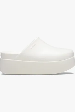 Crocs 209869-0WV DYLAN PLATFORM Womens Clogs Chalk - - Size UK 4
