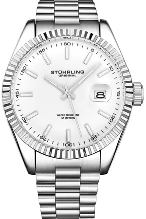 Stuhrling Mens Lineage 3935 Quartz 42mm Classic - - One Size