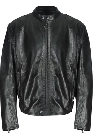 Belstaff Mens Supreme Motorcycle Leather Jacket - Size 3XL