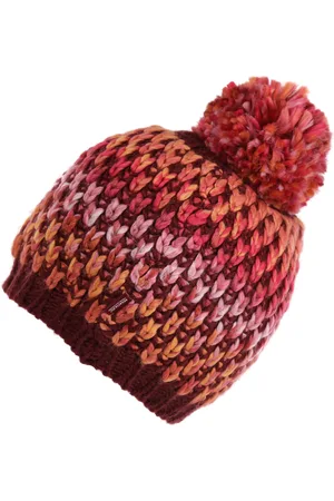 Regatta Kids Unisex Accessories Juniors Bitsie V Bobble Hat in Burgundy - - Size 4-6Y
