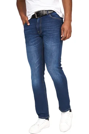 Crosshatch Mens Cadman Straight Jeans (Stone Wash) - - Size 30R