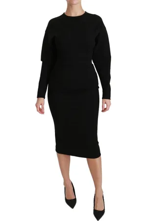 Dolce & Gabbana WoMens Bodycon Sheath Midi Stretch Dress material_viscose - Size IT 40 (Womens)