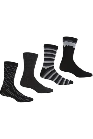 Regatta Mens 4 Pack Lifestyle Casual Socks - - Size UK 6-8