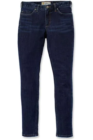 Carhartt Womens Layton Slim Fit Denim Work Jeans Trousers - - Size 16 Regular
