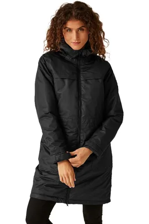 Regatta Womens Romine II Insulated Waterproof Parka Jacket - Wool - Size 12 UK
