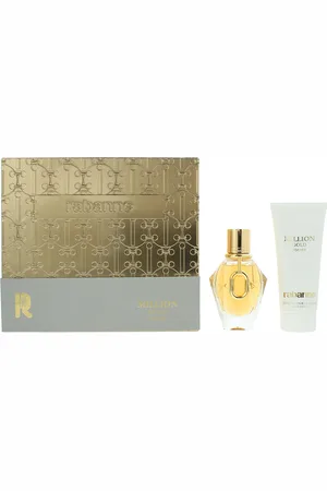 Paco rabanne Womens Million Eau de Parfum 50ml + Body Lotion 100ml Gift Set for Her - One Size