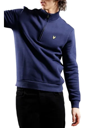 Lyle & Scott Mens High Neck Jumper Winter Sweatshirt - Cotton - Size Medium