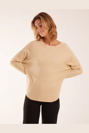 Blue Vanilla Womens Plain Batwing Top - - Size Small/Medium