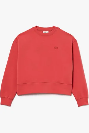 Lacoste Womens Oversized Cotton Sweatshirt in - Size 12 UK