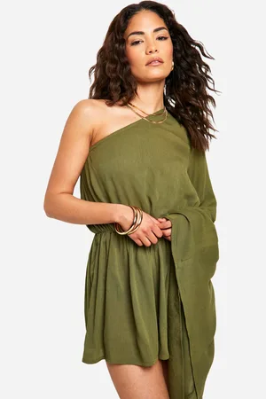 Boohoo Womens Petite Extreme Flare Sleeve Flippy Playsuit - - Size 10 UK