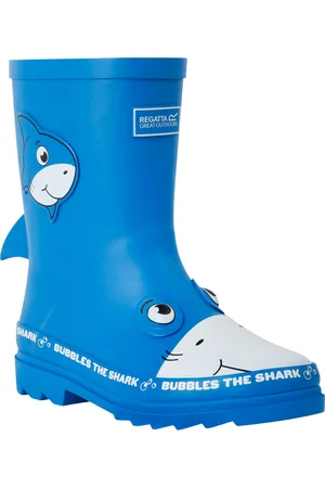 Regatta Kids Unisex Childrens/Kids Mudplay II Bubbles The Shark Wellington Boots - Size UK 12 Kids