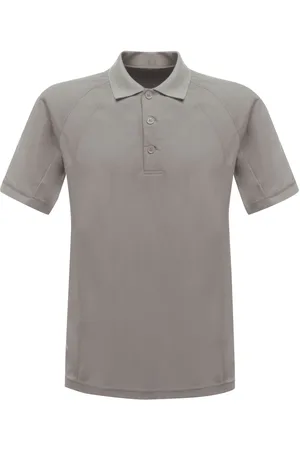 Regatta Professional Mens Coolweave Short Sleeve Polo Shirt (Silver ) - Size Medium