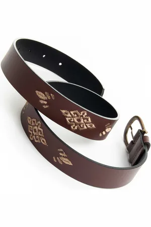 Purapiel Womens BELT BORDBELT IN Leather - Size 75 cm
