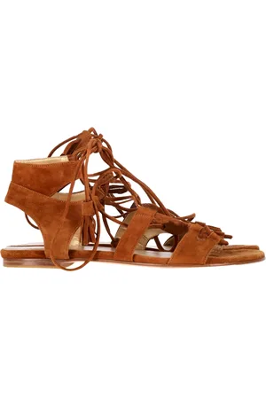 Stuart Weitzman Pre-owned Womens Strappy Sandals in Suede - Size UK 5.5