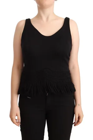 ERMANNO SCERVINO WoMens Cotton Sleevelesss Tank Casual Top - Size Large
