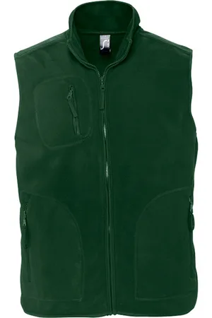 Sols Mens Norway Unisex Anti-Pill Fleece Bodywarmer / Gilet (Forest ) - Size Medium