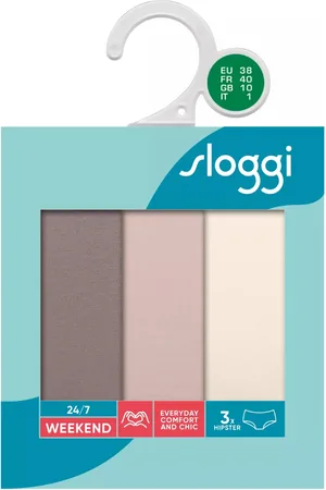 Sloggi Womens 24/7 Weekend Hipster 3 Pack Briefs - - Size X-Large