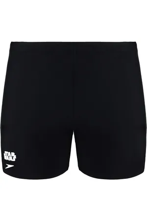 Speedo Childrens Unisex Star Wars Printed Waistband Black Junior Aquashorts 8 11611C629 - Nylon - Size 5-6Y