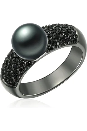 Valero Pearls Womens Female Sterling Silver Ring - - Size P